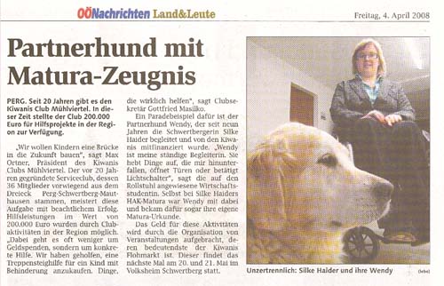Pressebericht - OÖ Nachrichten, 04. April 2008